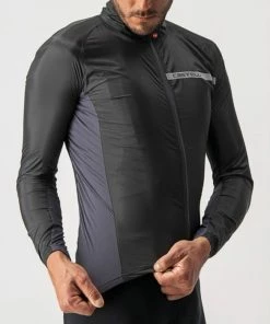 Veste Manche Longue Castelli Squadra Stretch Noir 2023 -Vélos Urbains Magasin de vente squadra stretch noir gris 2 700x700 3