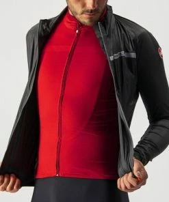 Veste Manche Longue Castelli Squadra Stretch Noir 2023 -Vélos Urbains Magasin de vente squadra stretch noir gris 3 700x700 1
