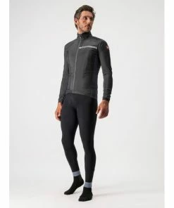 Veste Manche Longue Castelli Squadra Stretch Noir 2023 -Vélos Urbains Magasin de vente squadra stretch noir gris 6 700x700 1
